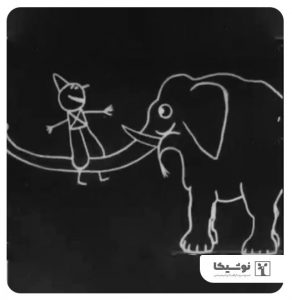انیمیشن کاغذی - نقاشی فیل - دلقک - سیرک 