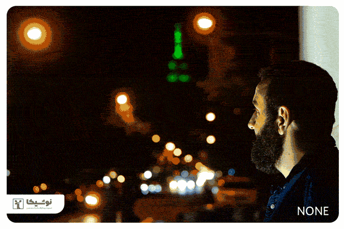 انواع لنز - مرد - شب - خیابان های پاریس